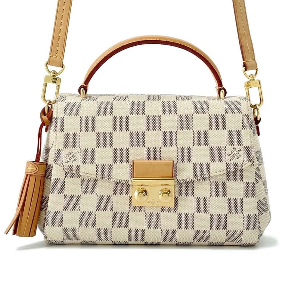 Louis Vuitton Damier Azur White Croisette Handbag Bag Shoulder Monogram WALLET